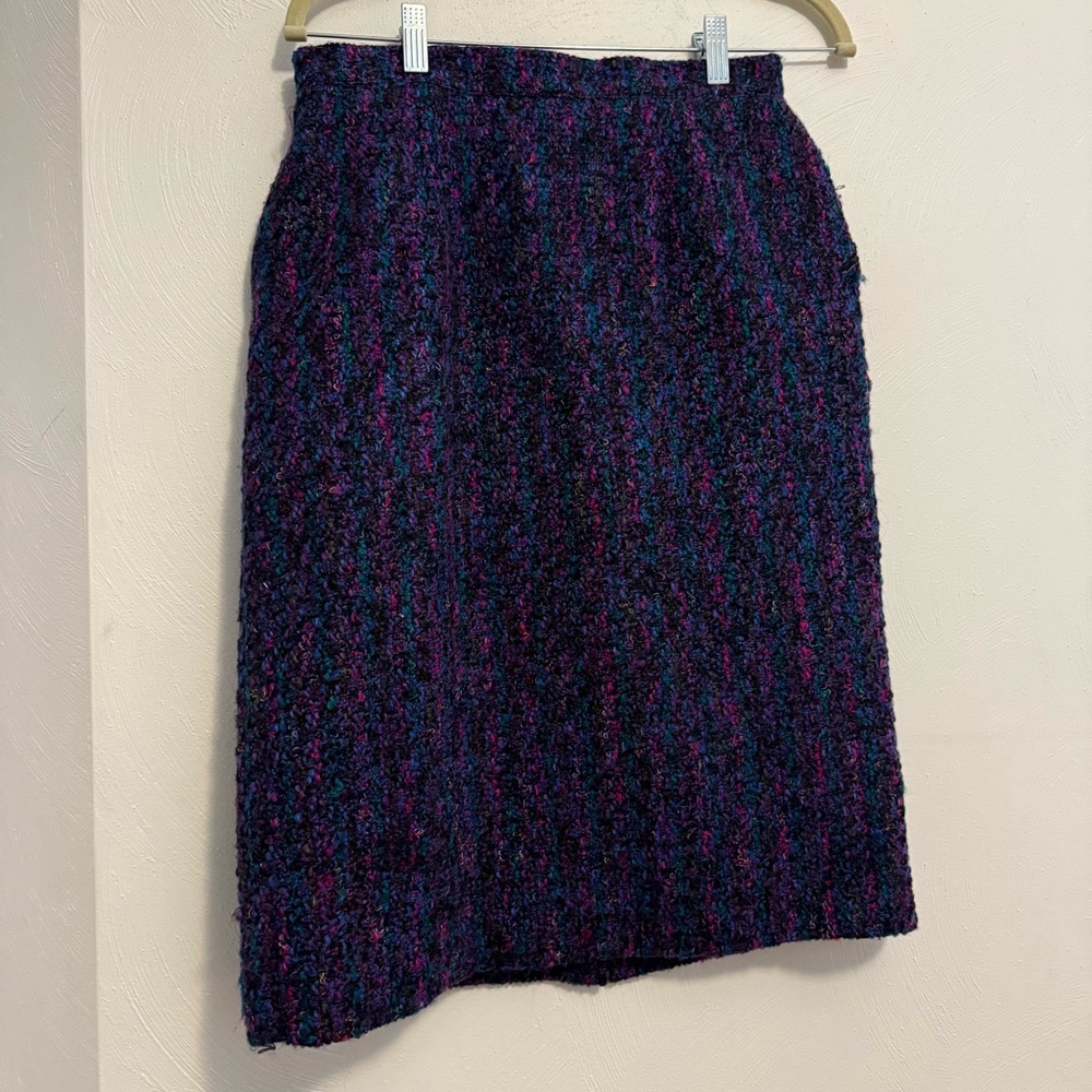 Women’s Vintage Multicolor Tweed Skirt Size 10